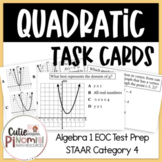Quadratic Functions Task Cards - Algebra I EOC (STAAR) Test Prep