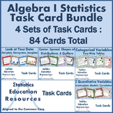 Bundle Task Cards Statistics  Algebra I  (84 Cards) (Commo