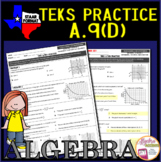 Algebra 1 STAAR TEKS A.9D Exponential Functions Graphing