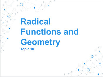 Preview of Algebra I, Topic 10: Radical Functions and Geometry Complete Lesson Plan