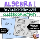 Algebra 1 - Solving Proportions Connect Four Game with Boa