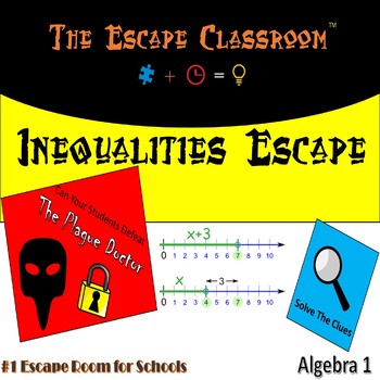 Preview of Algebra: Inequalities Escape Room | The Escape Classroom