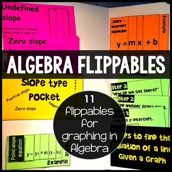 Preview of Algebra Interactive Notebook Foldables