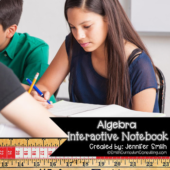 Preview of Algebra Interactive Notebook for Entire Year Bundle TEKS CCSS