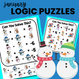 Algebra January Critical Thinking Emoji Logic Puzzles