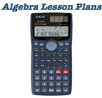 Preview of Algebra Lesson Plans-BUNDLE