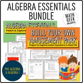 Algebra Lessons & Project BUNDLE - Inquiry Lessons, Practi