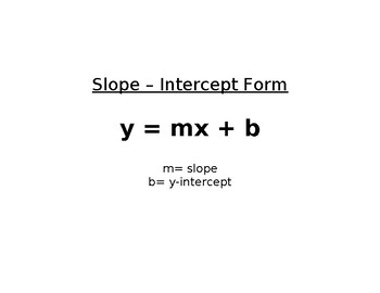 Preview of Algebra Linear Equations Formulas Posters - Editable