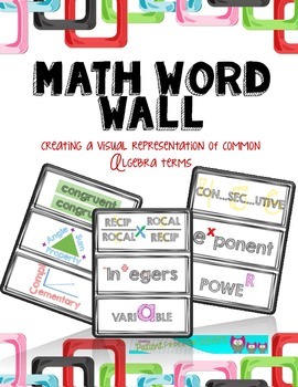 Preview of Algebra (Linear Equations) Word Wall