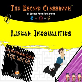 Preview of Algebra: Linear Inequalities Escape Room | The Escape Classroom
