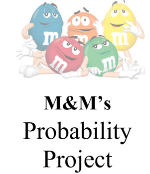 Preview of Algebra M&M Probability Project