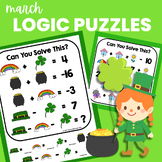 Algebra March Critical Thinking Emoji Logic Puzzles