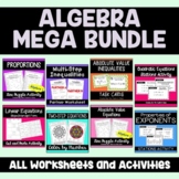 Algebra MEGA Bundle: Activities and Puzzle Worksheets