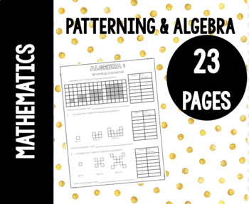 Preview of Algebra NEW 2020 curriculum (growing and shrinking patterns, T-tables)