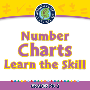 Preview of Algebra: Number Charts - Learn the Skill - NOTEBOOK Gr. PK-2