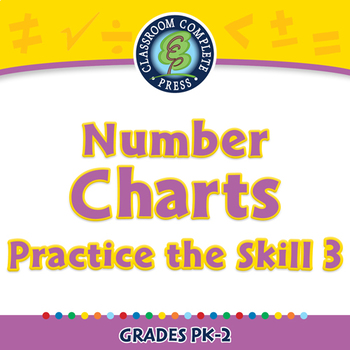 Preview of Algebra: Number Charts - Practice the Skill 3 - NOTEBOOK Gr. PK-2