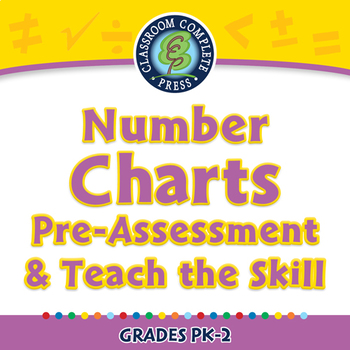 Preview of Algebra: Number Charts - Pre-Assessment & Teach the Skill - NOTEBOOK Gr. PK-2