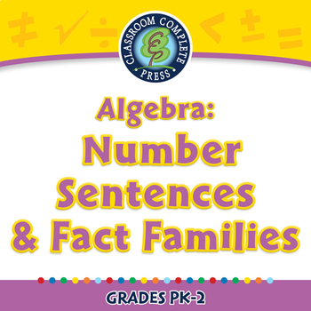Preview of Algebra: Number Sentences & Fact Families - NOTEBOOK Gr. PK-2
