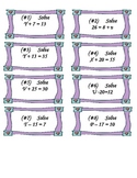 Algebra One Step Equation Game