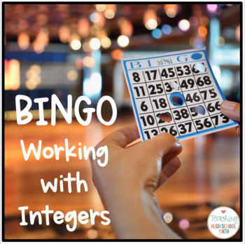 Preview of PreAlgebra Algebra Operations with Integers Bingo Game