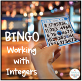 PreAlgebra Algebra Operations with Integers Bingo Game