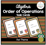 Algebra Order of Operations Task Cards with QR Codes