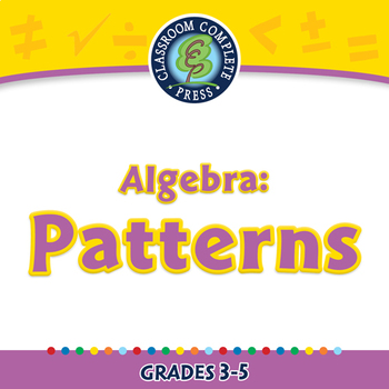 Preview of Algebra: Patterns - NOTEBOOK Gr. 3-5