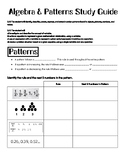 Algebra & Patterns Study Guide (VA SOL 5.18, 5.19)