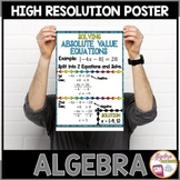 Algebra Poster Absolute Value Equations