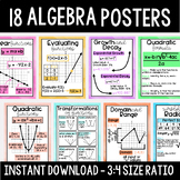 Algebra Posters - Printable Math Posters