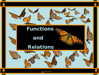Preview of Algebra Power-Point:  Functions and Relations/DISTANCE LEARNING/NO PREP