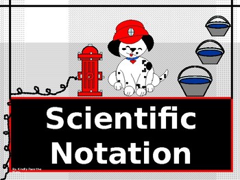 Preview of Algebra Power-Point:  Scientific Notation/DISTANCE LEARNING/NO PREP