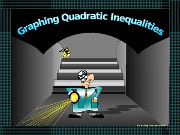 Preview of Algebra Power-point:  Graphing Quadratic Inequalities with GUIDED NOTES/NO PREP