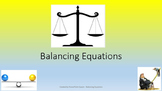 Algebra PowerPoint - Balancing Equations Presentation & Wo