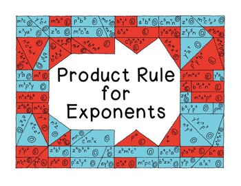 Preview of Algebra Practice Product Rule for Exponents Math Distance Learning