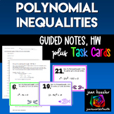 Polynomial and Quadratic Inequalities Task Cards  Guided N