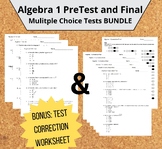 Algebra Pretest and Final Exam - Editable and Free Test Co