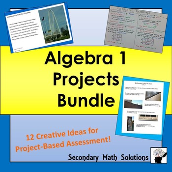 Preview of Algebra 1 Projects Bundle