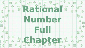 Preview of Algebra Rational Numbers: Rational Numbers, Distributive Property, Probability