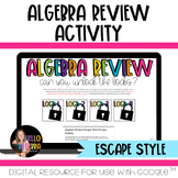 Algebra Review Activity