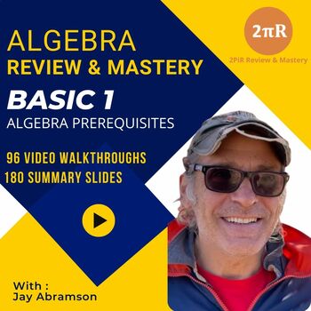 Preview of Algebra Review & Mastery - Basic 1: Algebra Prerequisites | 9th-12th Grade