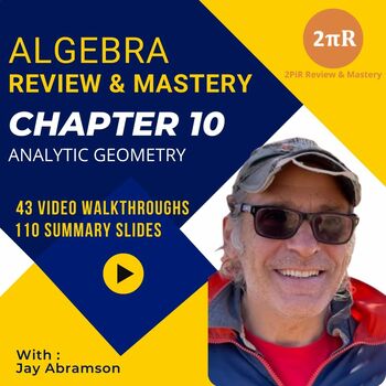 Preview of Algebra Review & Mastery - Chapter 10: Analytic Geometry | 9th-12th Grade