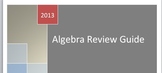 Algebra Review Packet: covers a broad range of topics