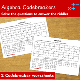 Algebra Codebreaker Riddles - Solving Algebraic Equations Worksheets High School