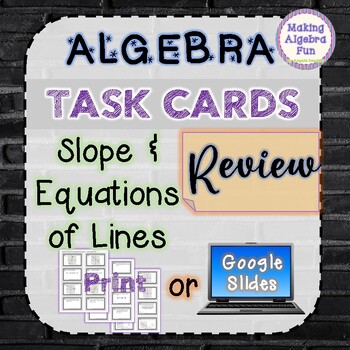 Slope review, Algebra (article)