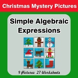 Algebra: Simple Algebraic Expressions - Christmas Math Mys