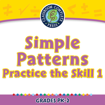Preview of Algebra: Simple Patterns - Practice the Skill 1 - NOTEBOOK Gr. PK-2