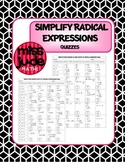 Algebra Simplify Radical Expressions [square roots & cube 