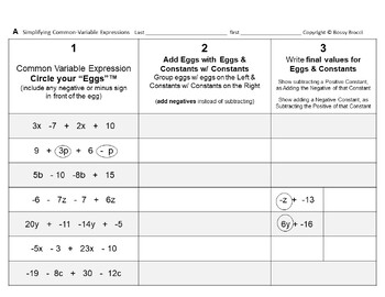 Preview of Algebra Slides 01: Collect Like Terms & Simplify Algebraic Expressions