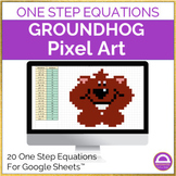 Algebra Solving One Step Equations Groundhog Day Pixel Art